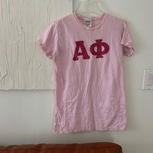 Pink alpha phi t shirt